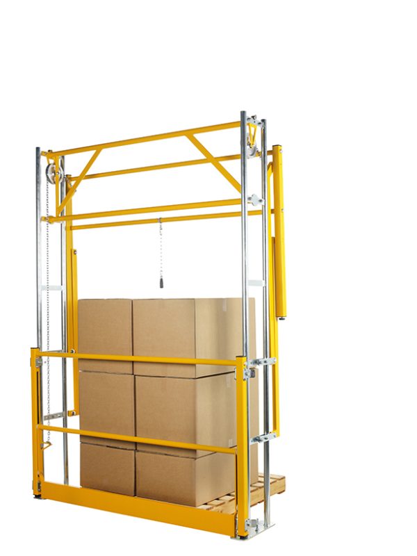 Guillotinehek, schuif/inklap, VarioGate 30HI, H1.600 x D1.200 mm, RAL 1028, lastbreedte 2.000 mm