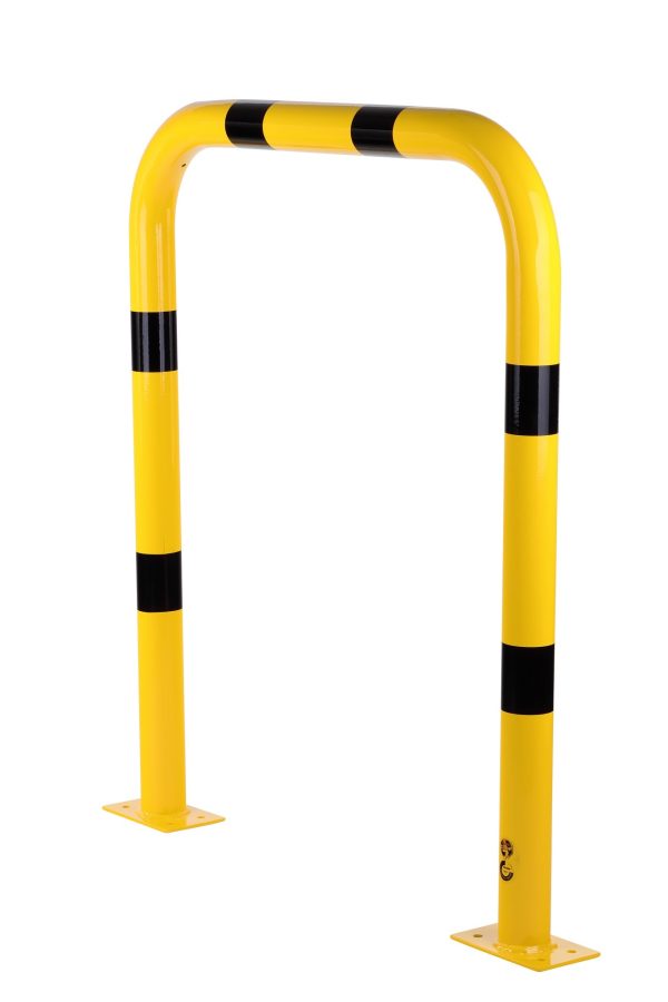 Beschermbeugel staal, H1.200xB1.000 mm, geel/zwart