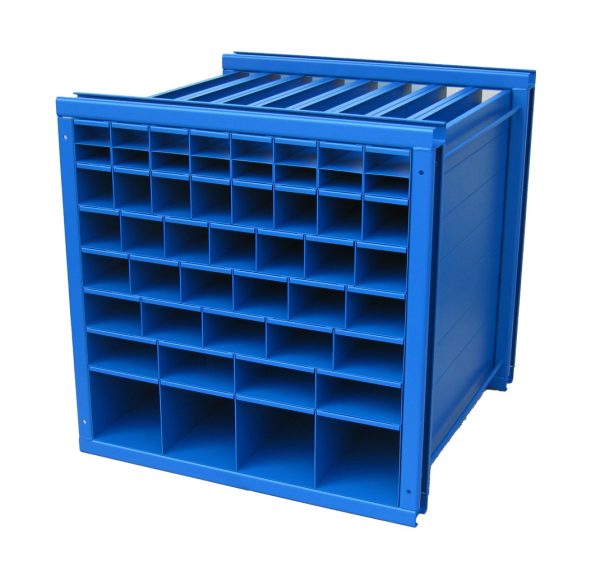Stafvoorraadsysteem, H1.000 x B1.000 x D6.000 mm, 4x 4 vakken