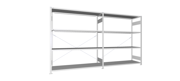 Legbordstelling S3 CLIP 200 aanbouwmodule  H2.000 x B1.700 mm verzinkt diepte 500 mm