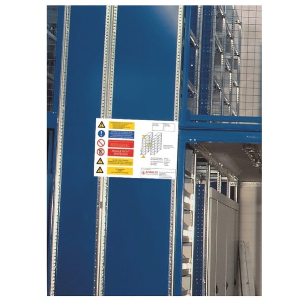 Belastingbord voor magazijnstellingen