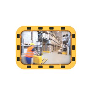 EUvex industriespiegel rechthoek geel zwart