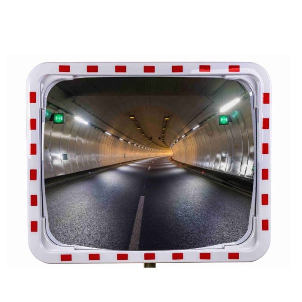 EUvex verkeersspiegek rechthoek wit rood - Afbeelding 3