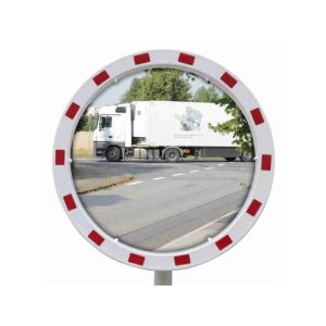 EUvex verkeersspiegel rond wit rood