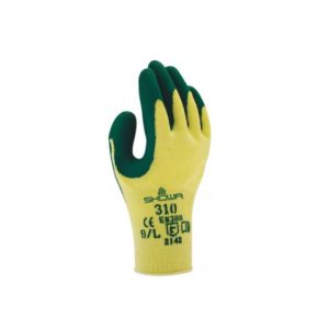 Showa 310 griphandschoen latex groen/geel