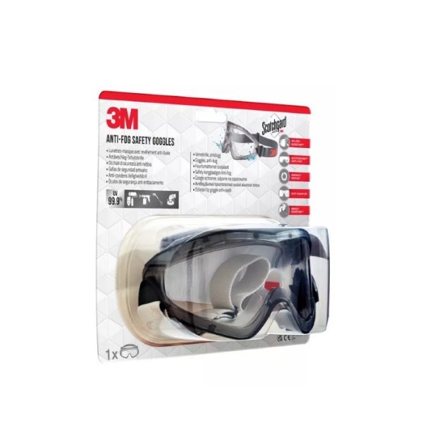 3M Safety ruimzichtbril anti fog krasbestendig - Afbeelding 2