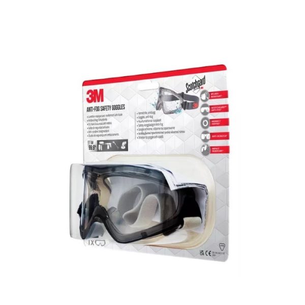 3M Safety ruimzichtbril anti fog krasbestendig - Afbeelding 3