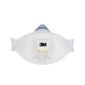 3M Aura 9322+ FFP2 stofmasker met ventiel voor schuren