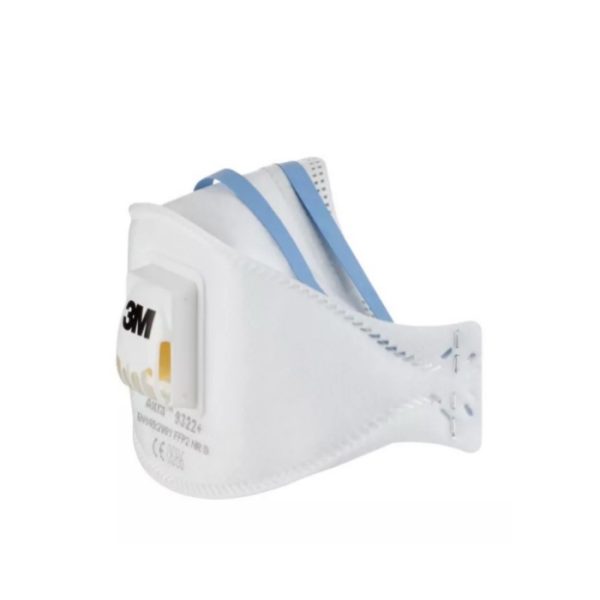 3M Aura 9322+ FFP2 stofmasker met ventiel voor schuren - Afbeelding 2
