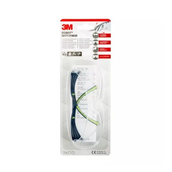 3M SecureFit 400 veiligheidsbril krasbestendig - Afbeelding 3