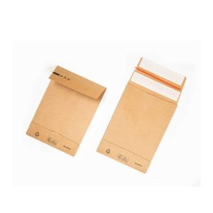 Kraft mailingzak met zijvouw bruin