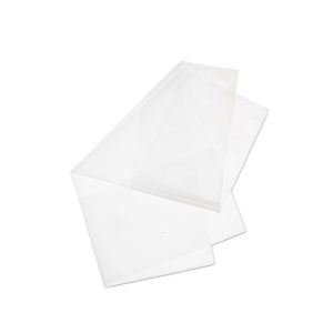 Plastic zak met zelfklevende strip 50 µm transparant