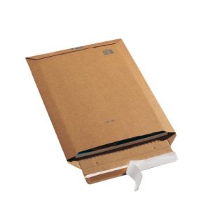 Golfkartonnen envelop bruin