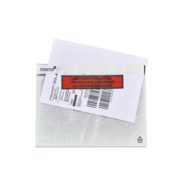 Paklijstenvelop bedrukt packing list transparant recycled - Afbeelding 3
