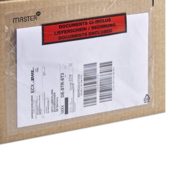 Paklijstenvelop bedrukt packing list transparant recycled - Afbeelding 5