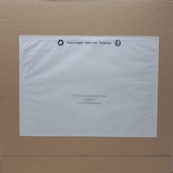 Paklijstenvelop papier onbedrukt - Afbeelding 3