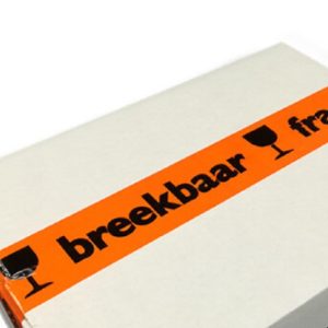 Waarschuwingstape breekbaar oranje