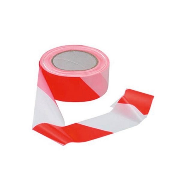 Waarschuwingstape wit/rood - Afbeelding 2