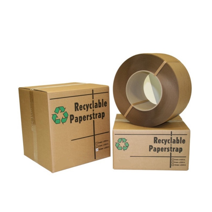 Omsnoeringsband papier bruin - Afbeelding 2