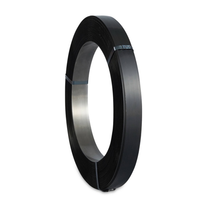 Omsnoeringsband staal zwart gelakt