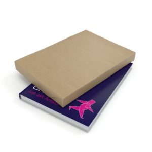 Kraft papier gestreept vellen bruin