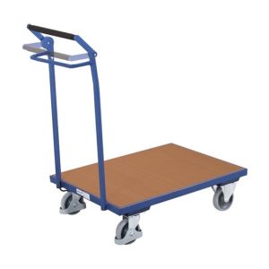 Duwplatformwagen met dodemansrem