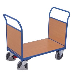 Duwwandwagen met 2 wanden blauw