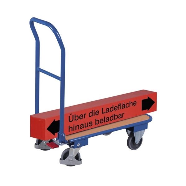 Inklapbare wagen met 1 duwbeugel met lading