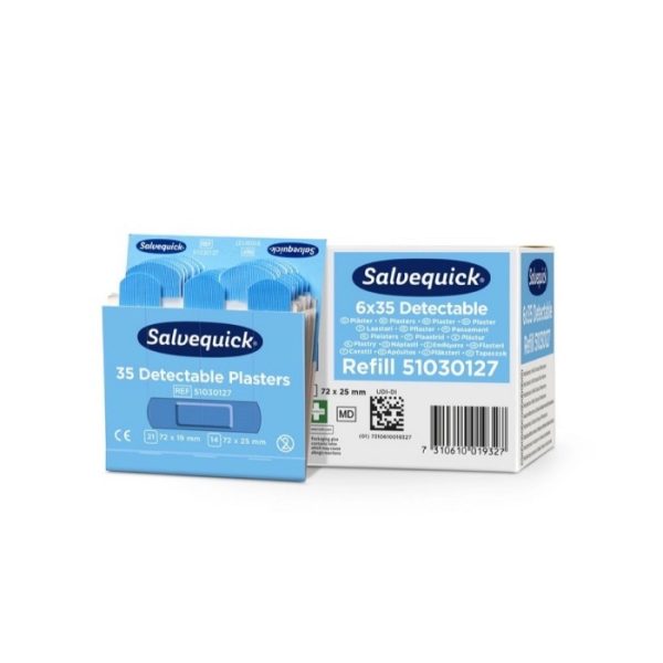 Salvequick pleisters detecteerbaar navulling