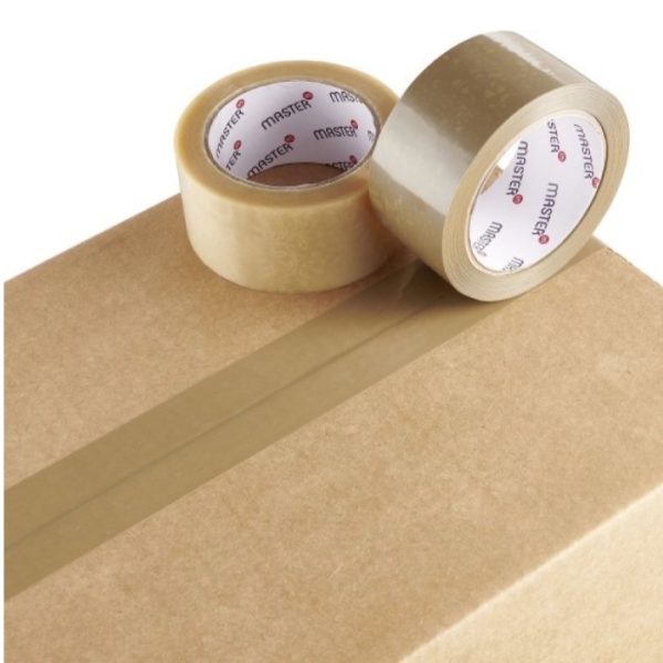 Verpakkingstape PVC wit - Afbeelding 2