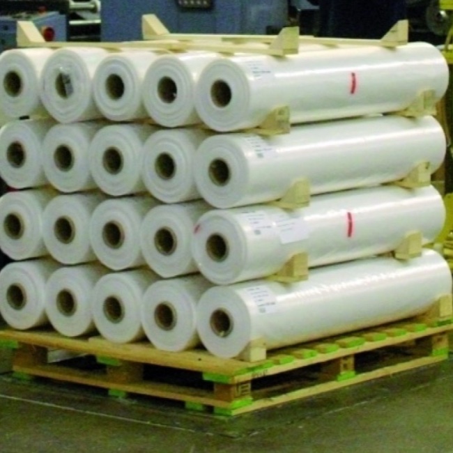 Krimpfolie gevouwen transparant