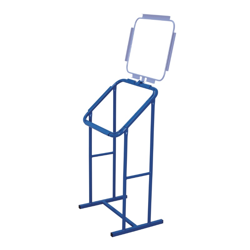 Grote afvalzakhouder voor magazijnen in het blauw