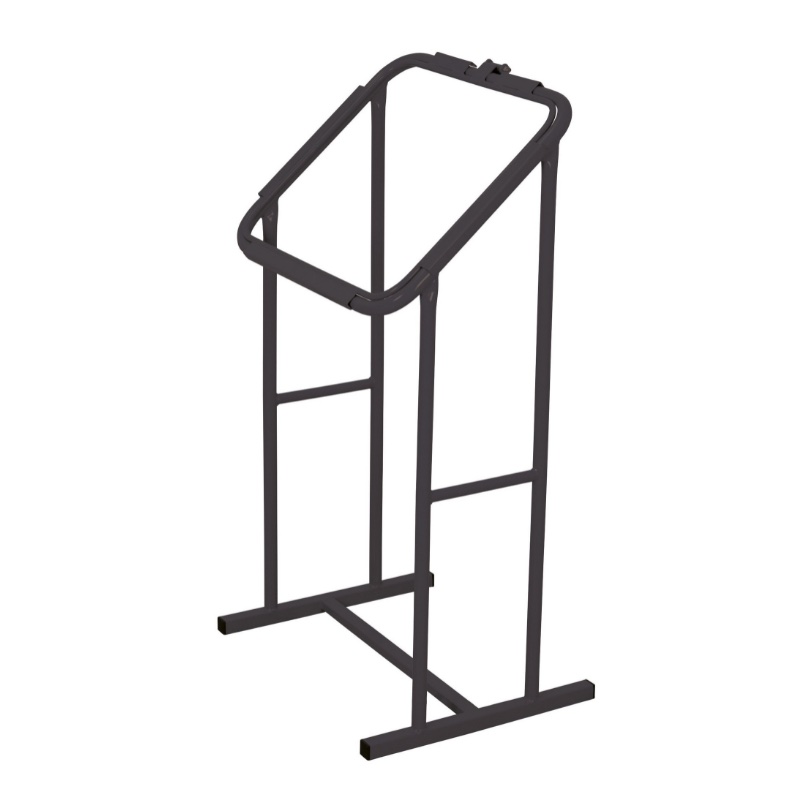 Grote afvalzakhouder voor magazijnen in antraciet