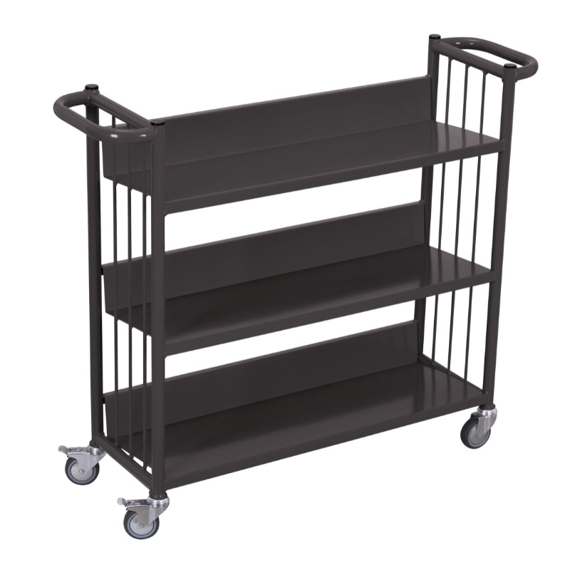 Boeken etagewagen in antraciet