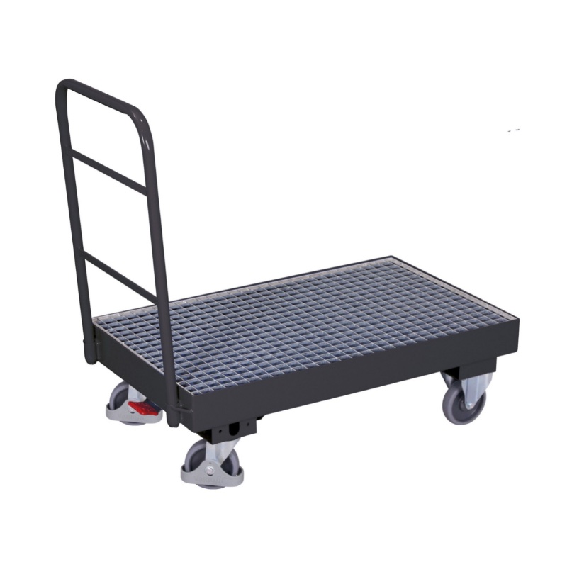 Duwbeugelwagen met opvangbak - Afbeelding 2