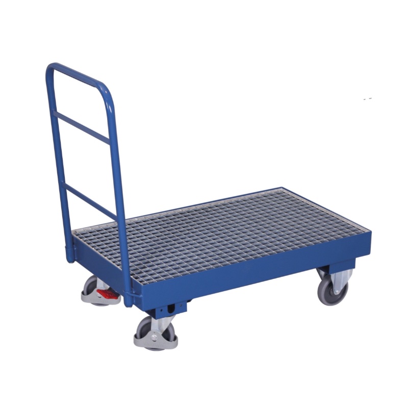 Duwbeugelwagen met opvangbak