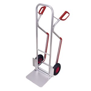 Aluminium steekwagen met opklapbare schopplaat