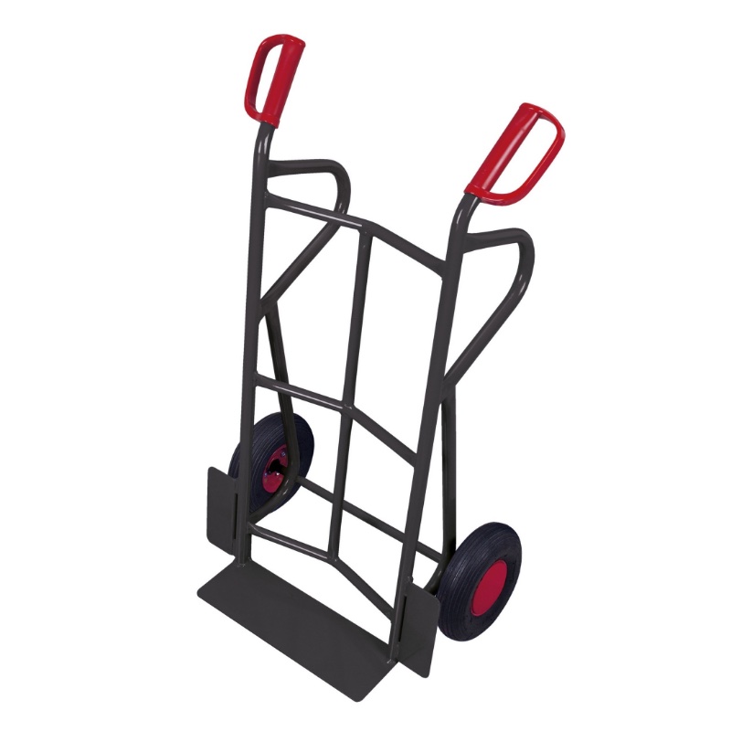 Stalen steekwagen laag inclusief valbeugels - Afbeelding 3