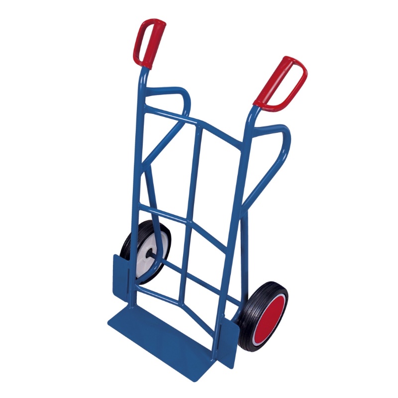 Stalen steekwagen laag inclusief valbeugels - Afbeelding 2