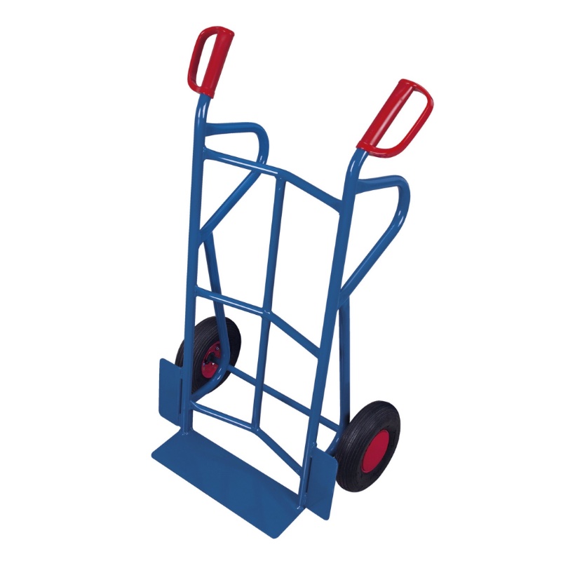 Stalen steekwagen laag inclusief valbeugels